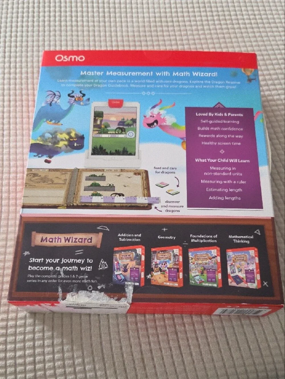 Osmo Math Wizard & The Secrets of the Dragons Game - Blue/Pink